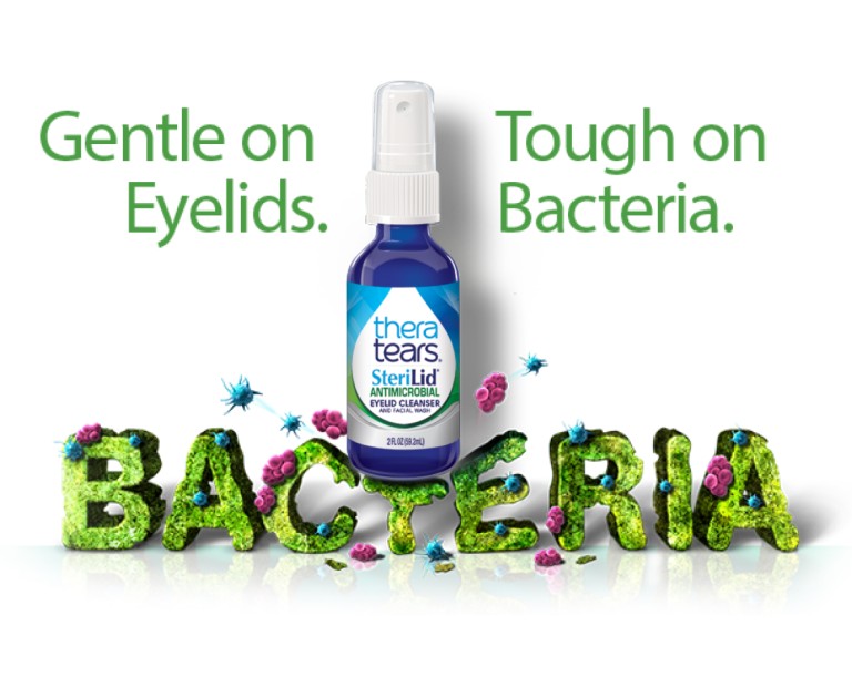 TheraTears SteriLid is gentle on eyelids and tough on bacteria