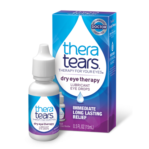  TheraTears Dry Eye Therapy Eye Drops for Dry Eyes, 1.0 Fl Oz :  Health & Household